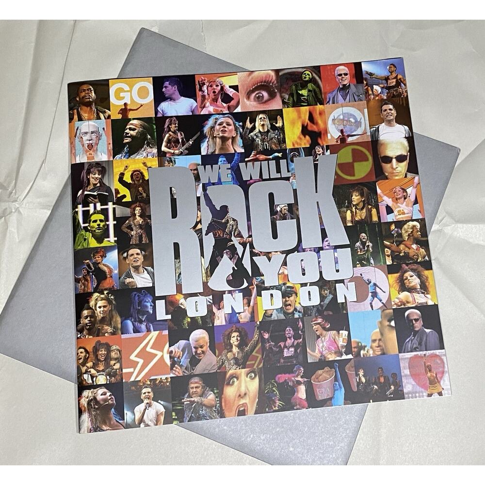 WE WILL ROCK YOU theatre Program Brochure QUEEN BRIAN MAY w/2008 Ticket